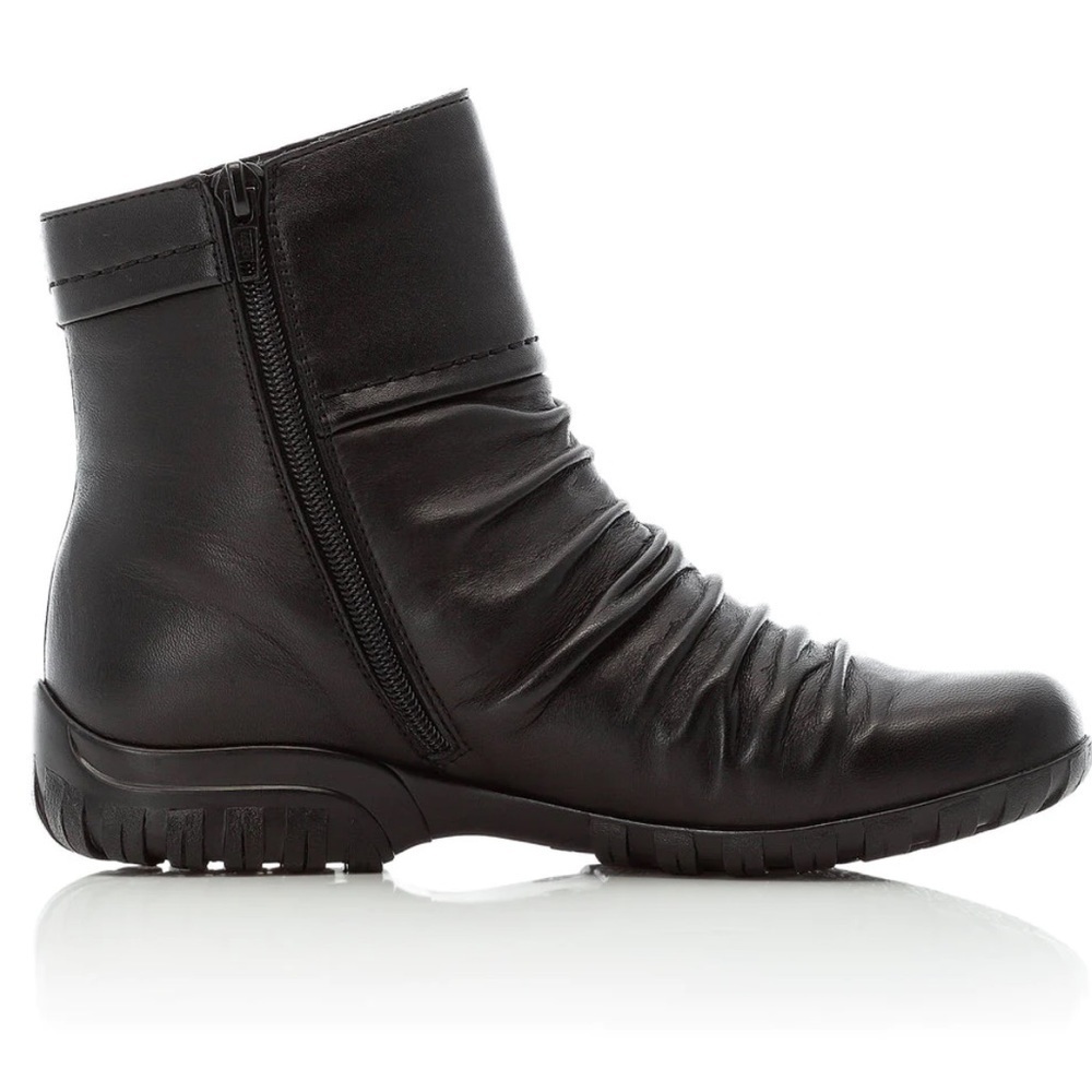 Rieker Black Leather Waterproof Winter Boot- Soft Lambswool lined!-Sz7.5 ๐โโ - Picture 10 of 16